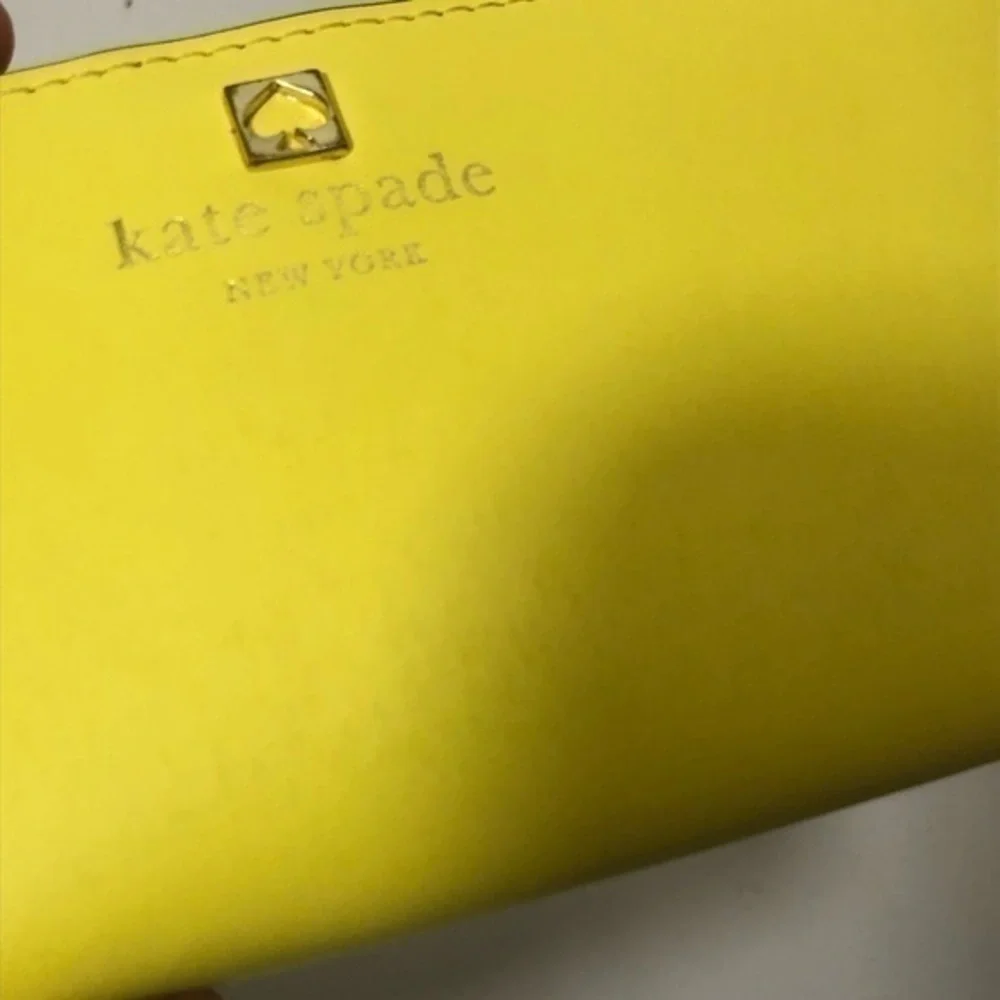 Kate spade yellow slim wallet